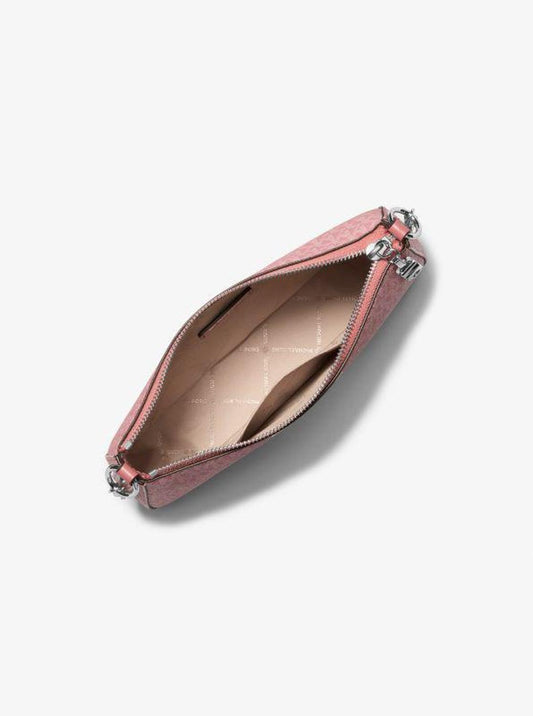 Empire Medium Striped Signature Logo Chain-Link Pochette