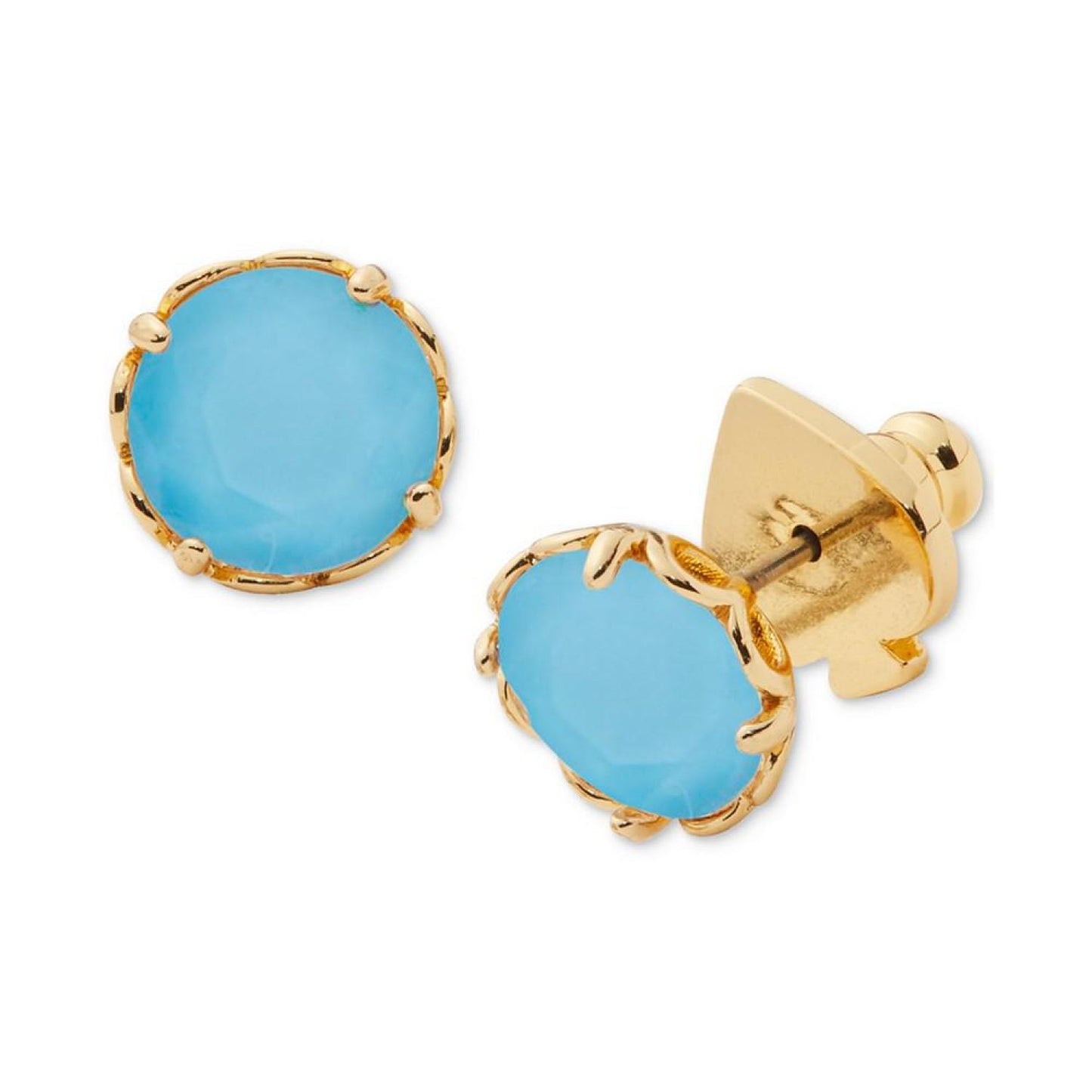 Gold-Tone Color Cubic Zirconia Stud Earrings
