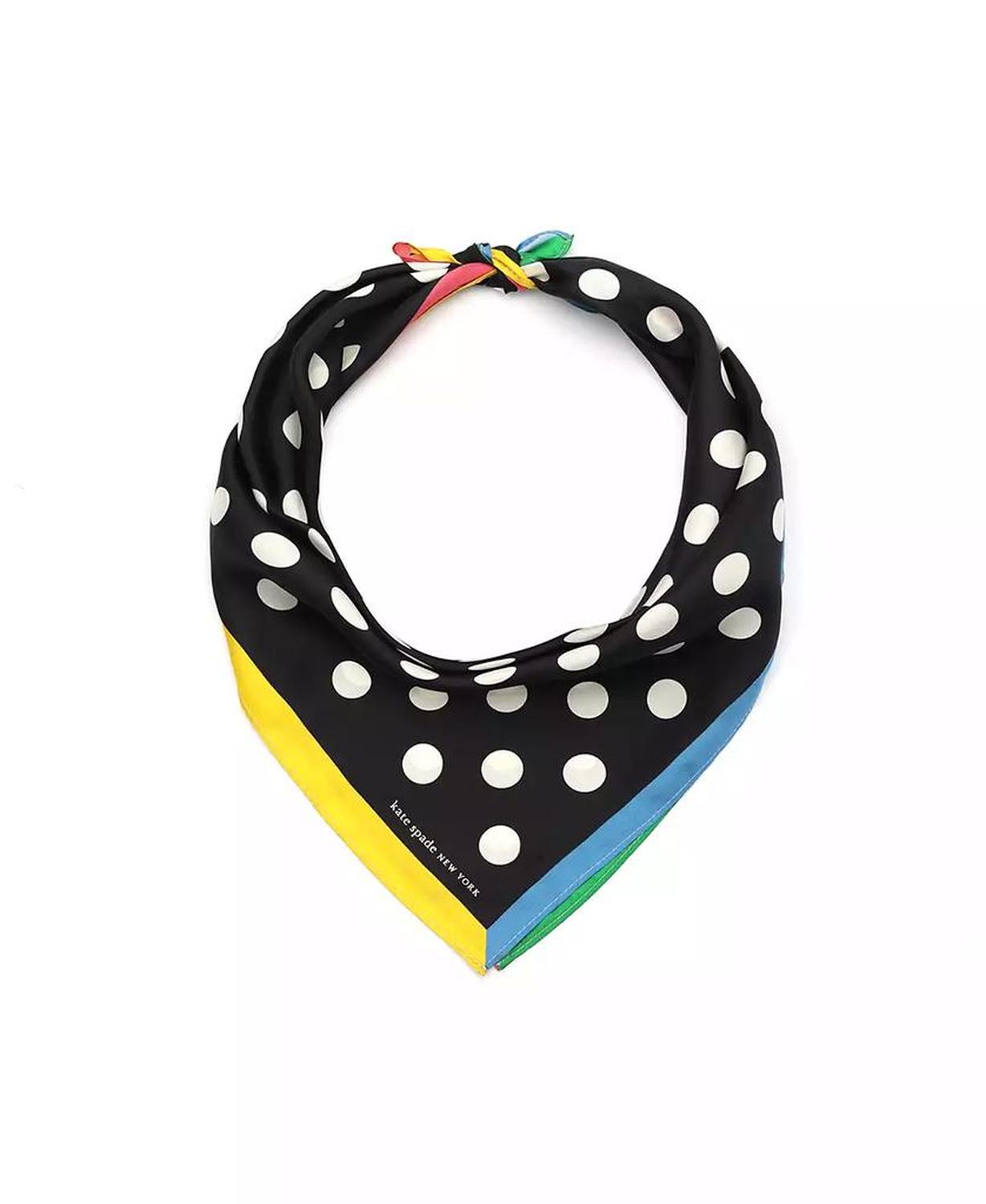 Women's Breezy Dot Silk Bandana Scarf