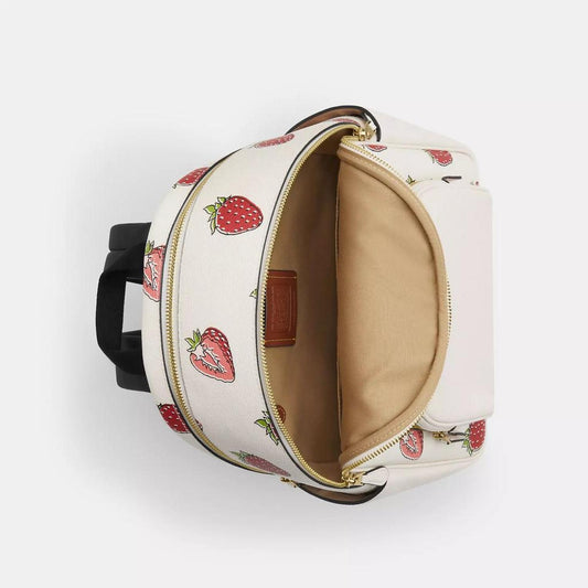 Court Backpack With Strawberry Print