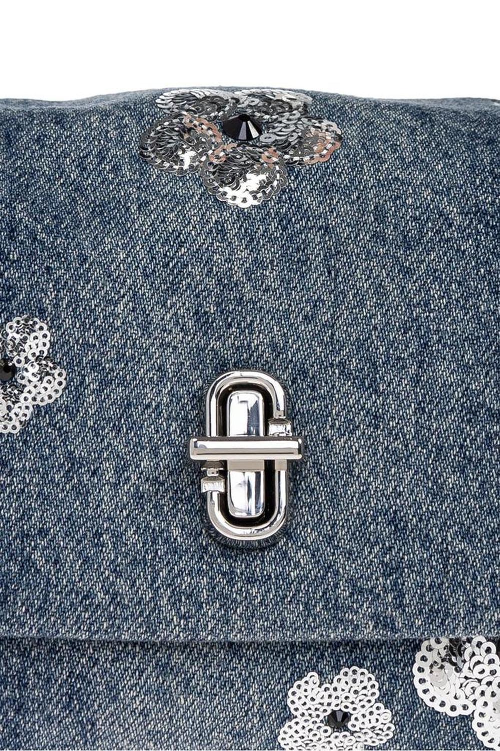 Marc Jacobs The Sequin Daisy Denim Mini Dual Bag
