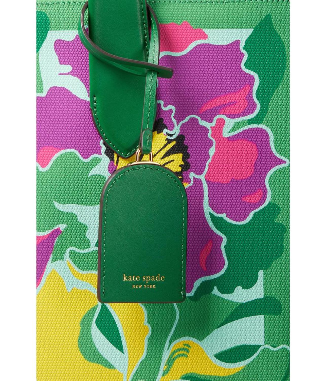 Manhattan Orchid Bloom Canvas Over The Shoulder Tote