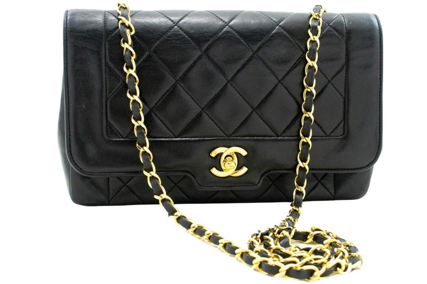 Chanel Diana Leather Shoulder Bag (Pre-Owned)