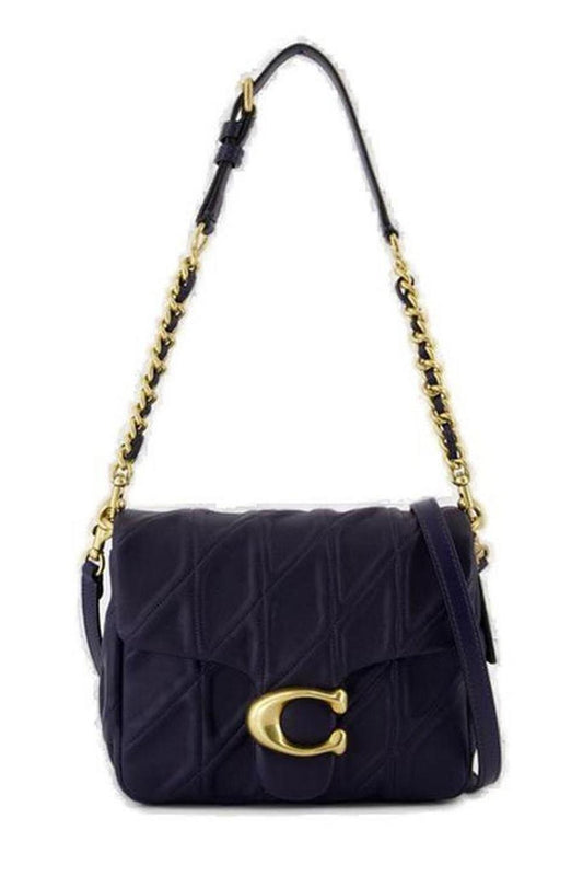 Coach Times Square Tabby Logo Plaque Shoulder Bag