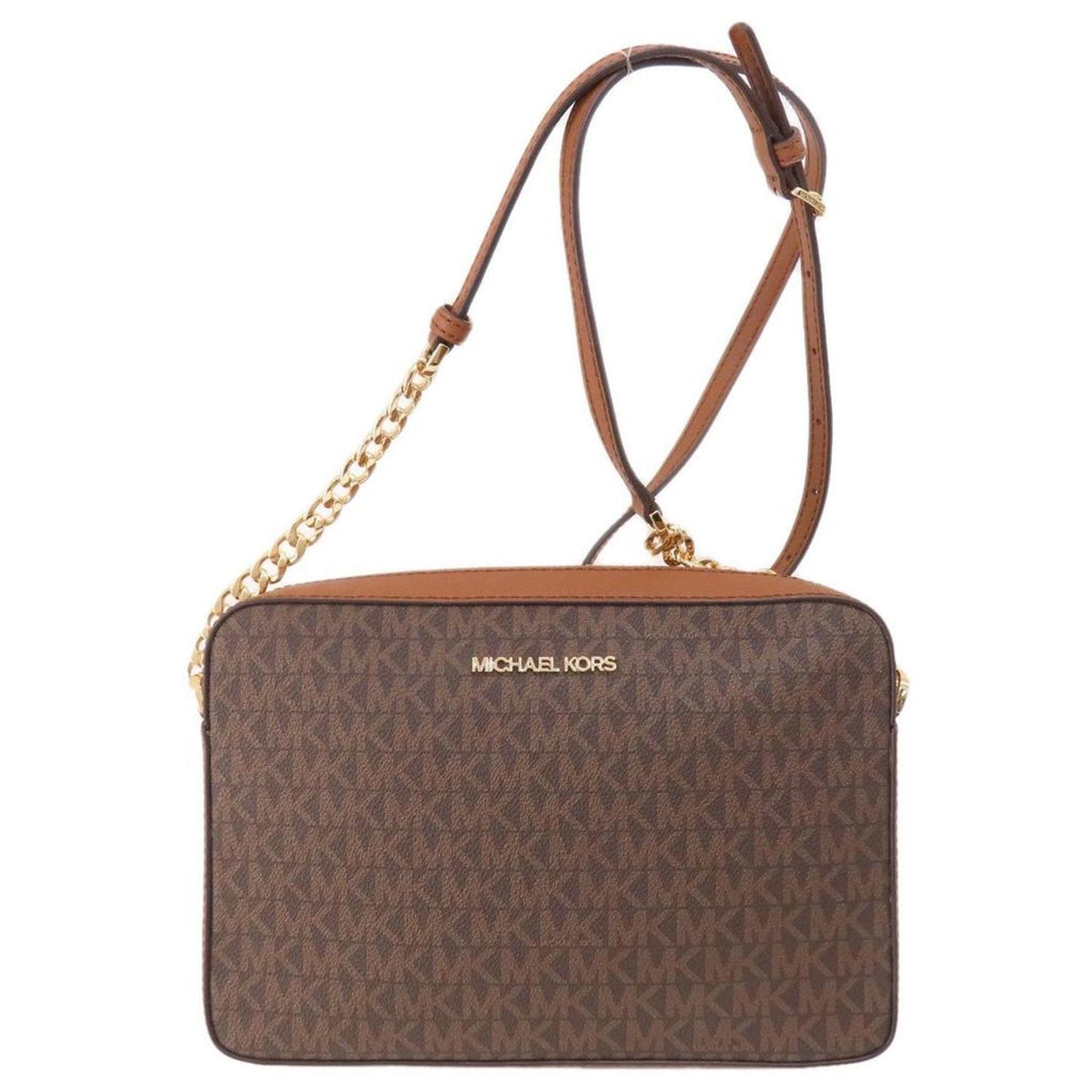 Michael Kors Jet Set Canvas Shoulder Bag (Pre-Owned)