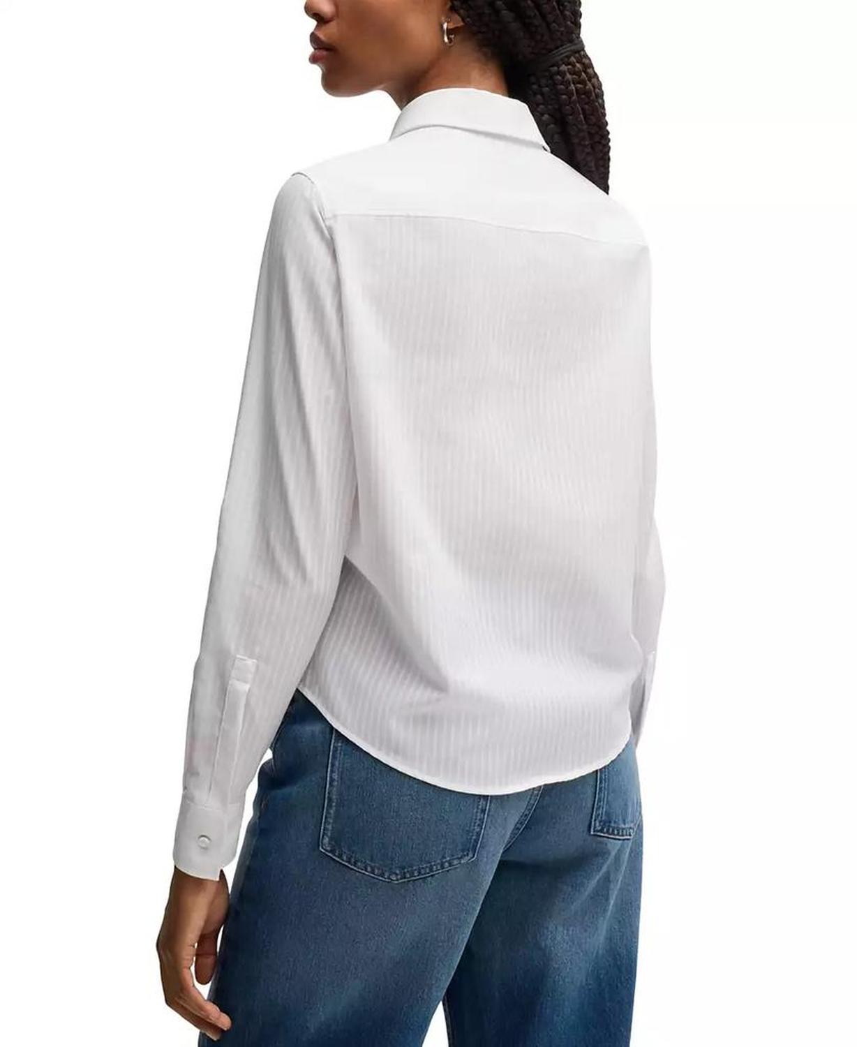 Women’s Striped Regular-Fit Blouse