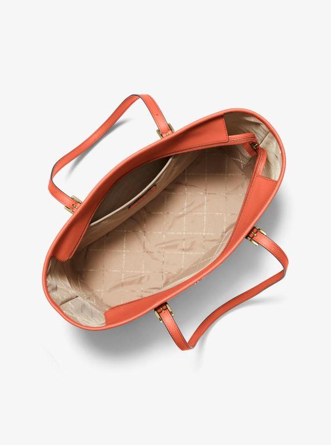 Jet Set Large Polka Dot Signature Logo Tote Bag