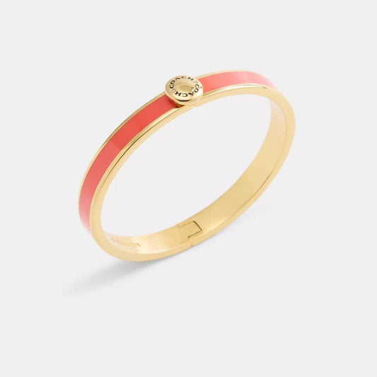 Coach Rivet Enamel Hinged Bangle