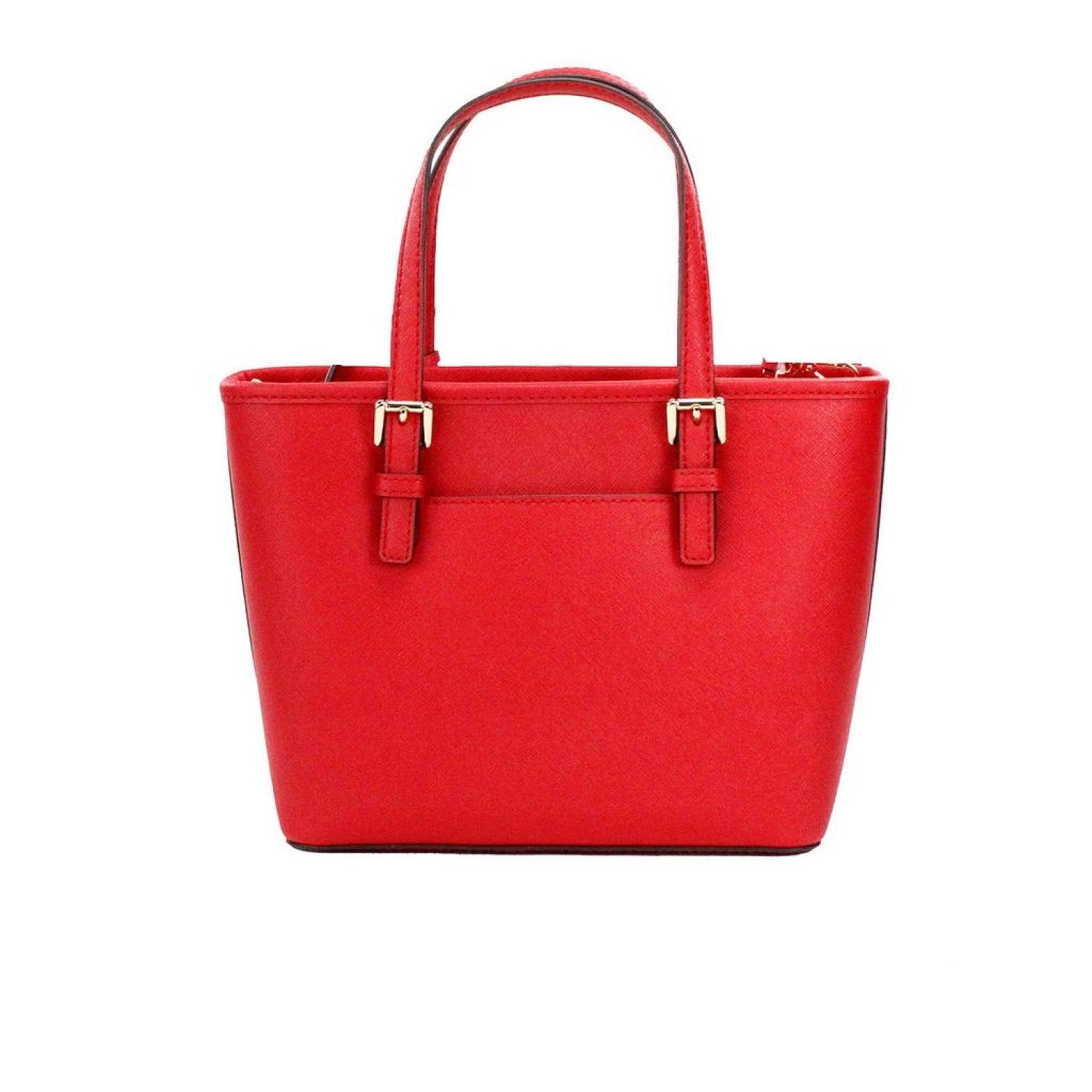 Michael Kors Jet Set Bright Leather XS Carryall Top Zip Tote Bag Women's Purse
