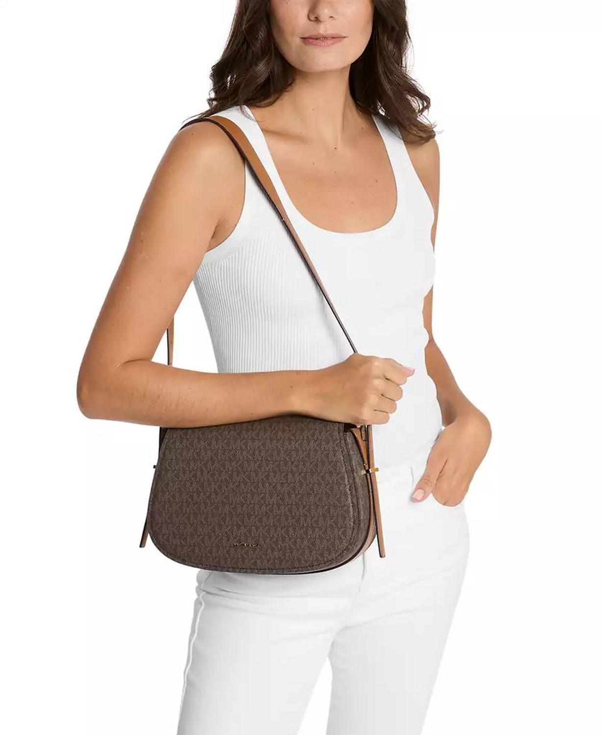 Lydia Small Monogram Flap Messenger