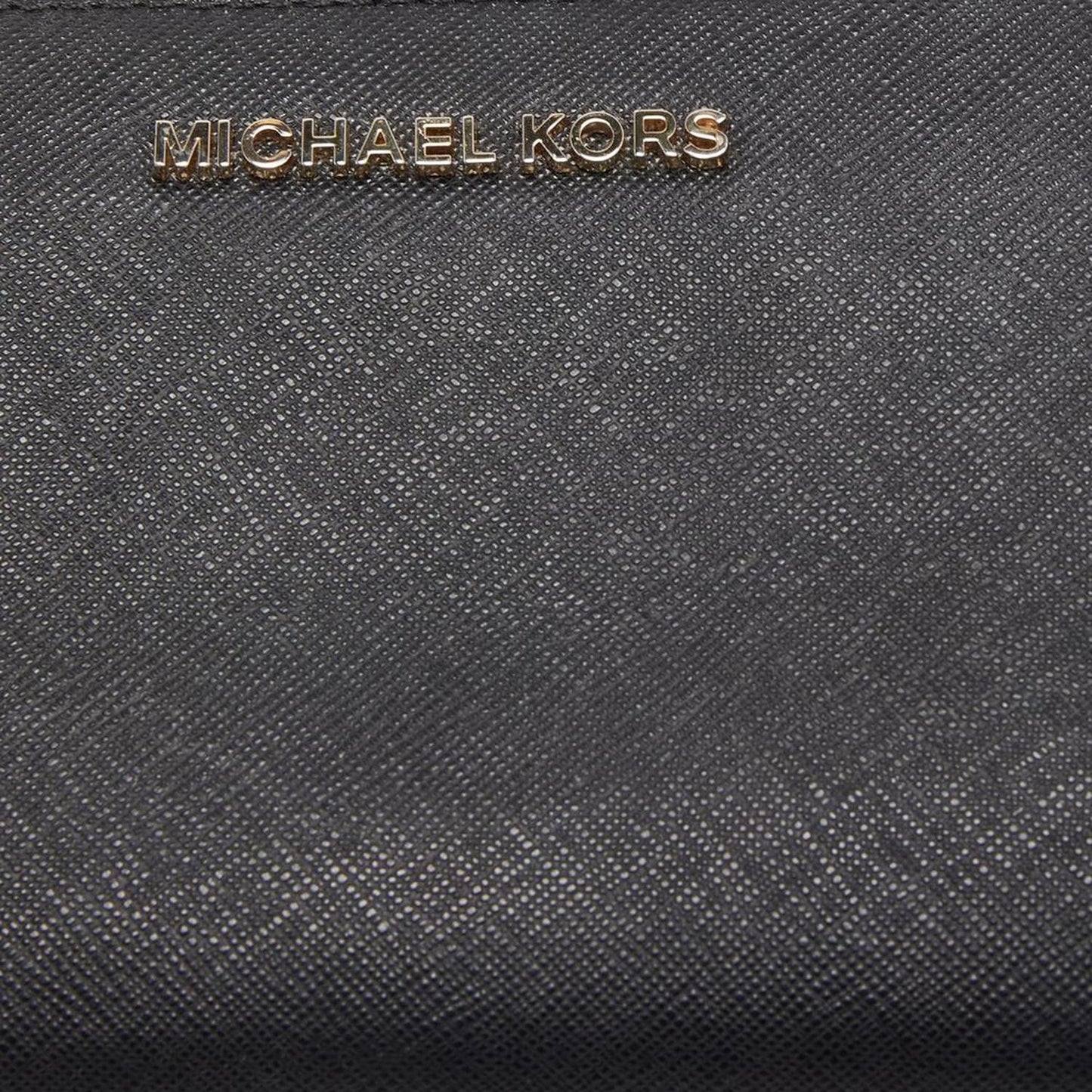 Michael Kors Black Leather Bedford Zip Around Wallet
