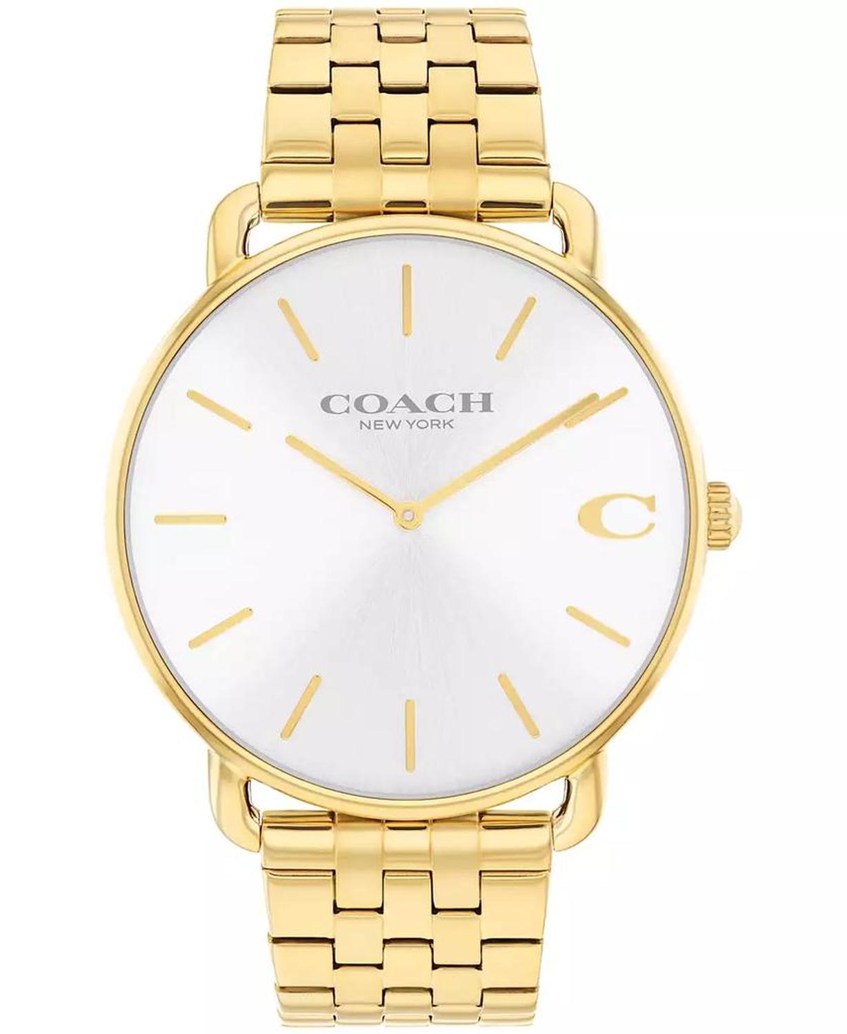 Men's Elliot Gold Tone Stainless Steel Bracelet Watch, 43mm