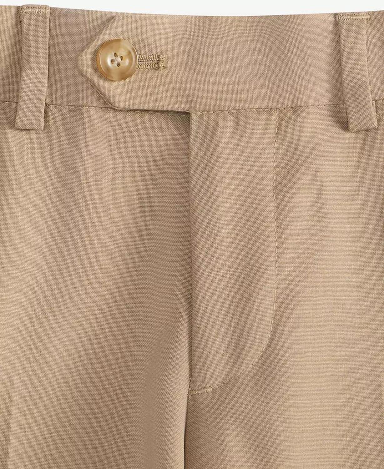 Big Boys Plain Hemmed Flat-Front Pants