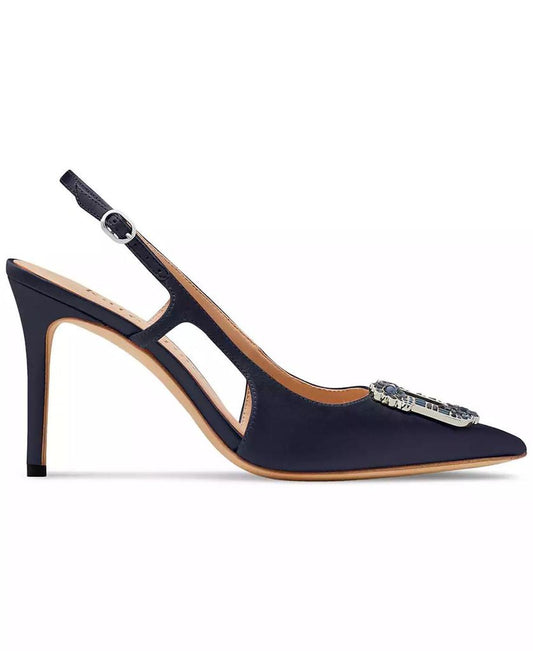 Women's Buckle Up Slingback Dress Pumps