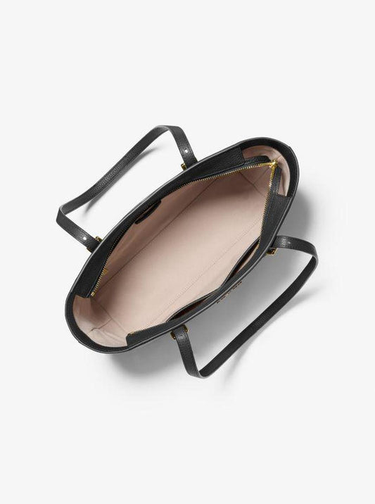 Quinn Medium Pebbled Leather Tote Bag