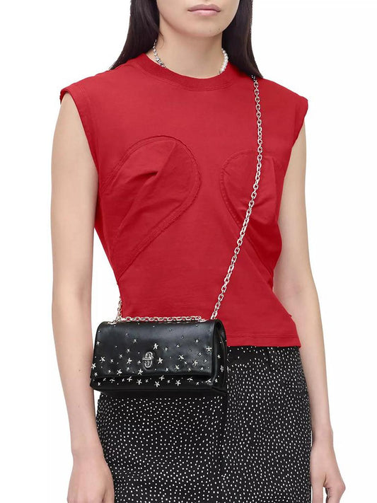 The Star Studded Dual Chain Leather Wallet