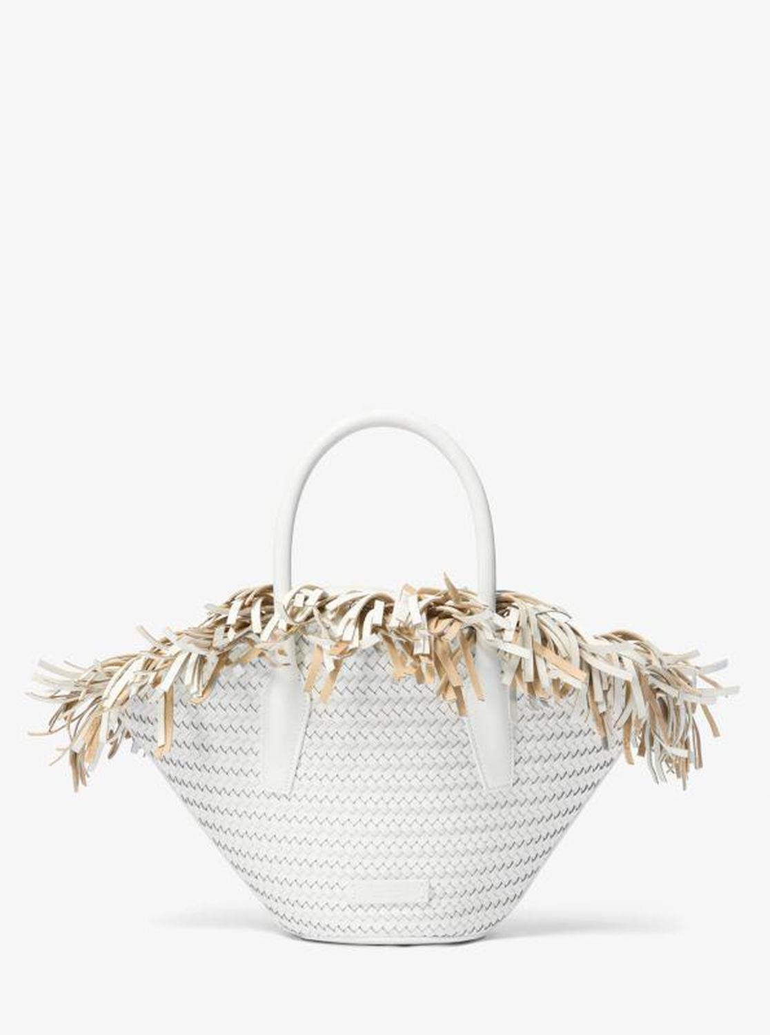 Sardinia Mini Hand-Woven Leather Basket Tote Bag