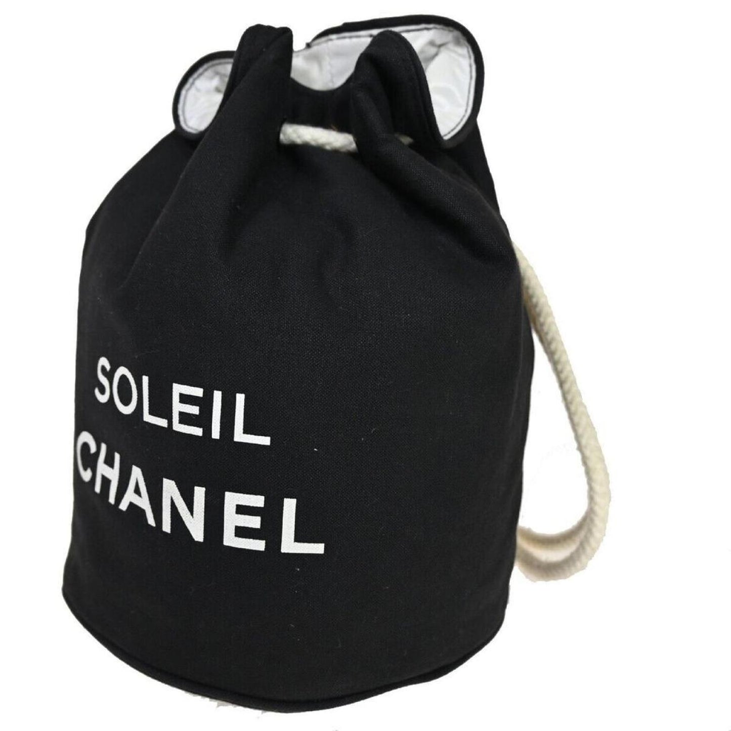 Chanel Drawstring Canvas Shoulder Bag (Pre-Owned)