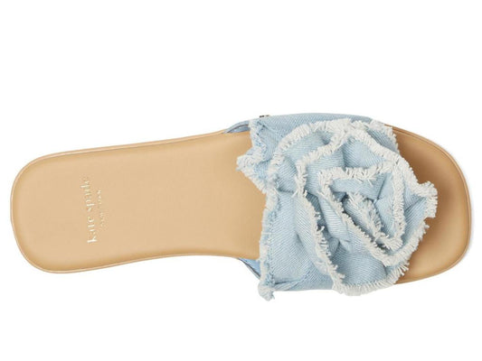 Flourish Denim Flat Sandal