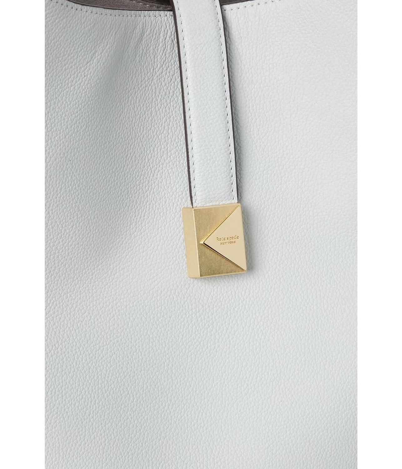 Deco Pebbled Leather Large Shoulder Bag