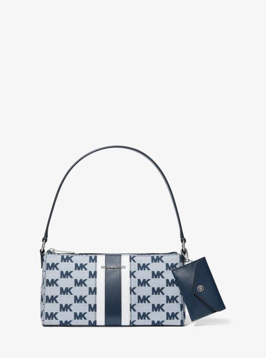 Vincent Medium Logo Jacquard Pochette with Card Case