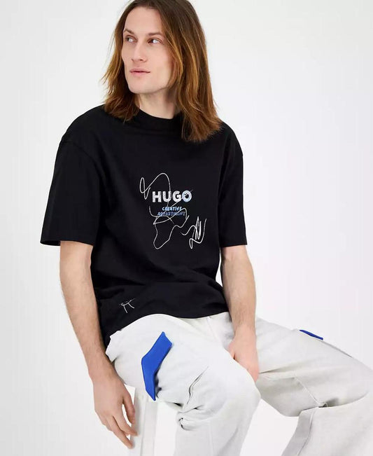 Men's Creative Department Relaxed Fit Short Sleeve Crewneck Logo Graphic T-Shirt