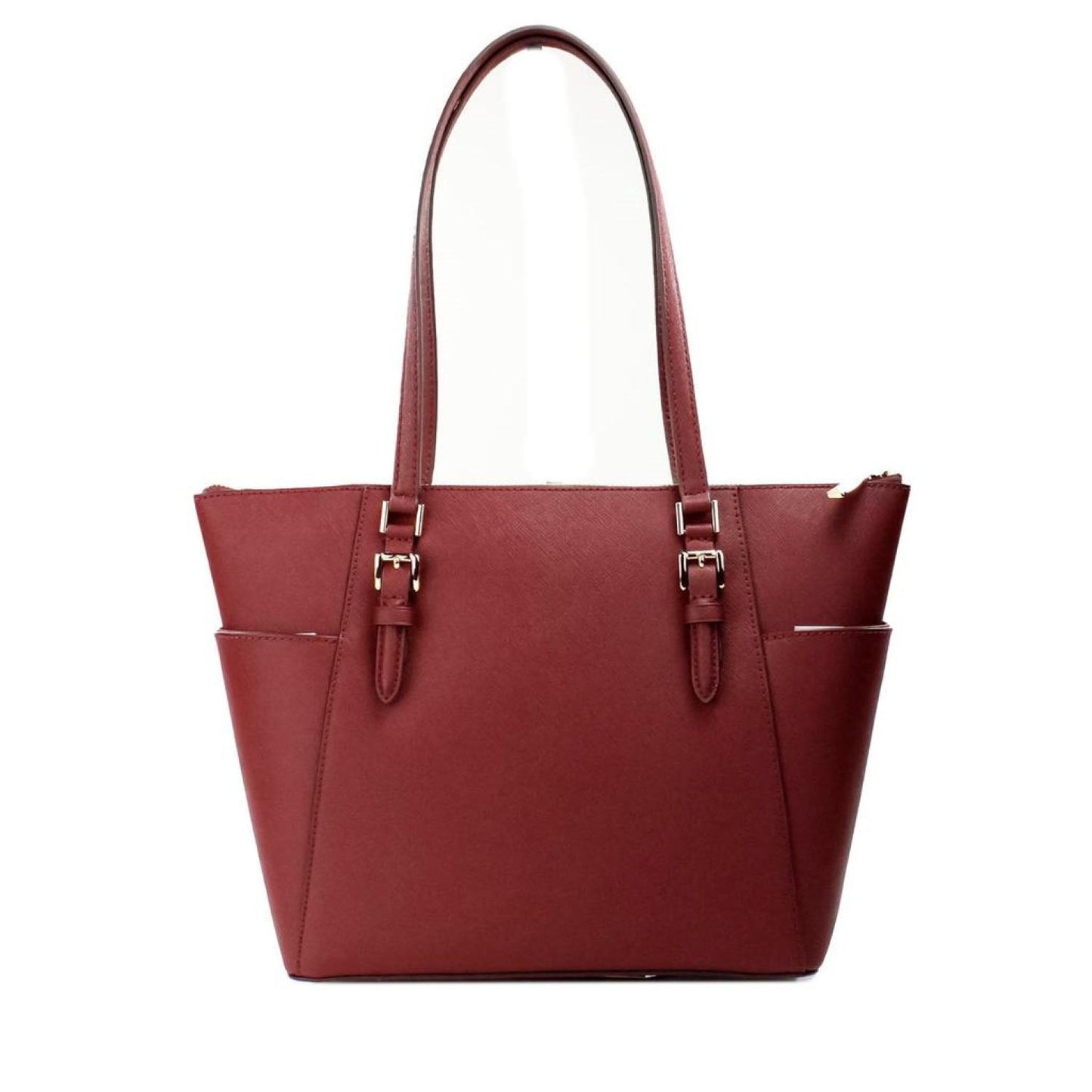 Michael Kors Charlotte Cherry Large Leather Top Zip Tote Bag Women's Purse