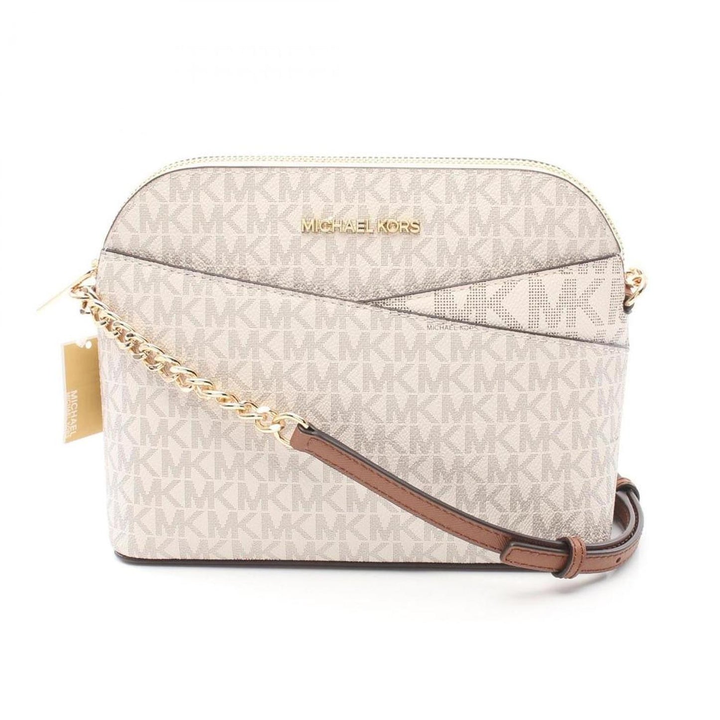 Coated Canvas Leather Shoulder Bag (Pre-Owned)