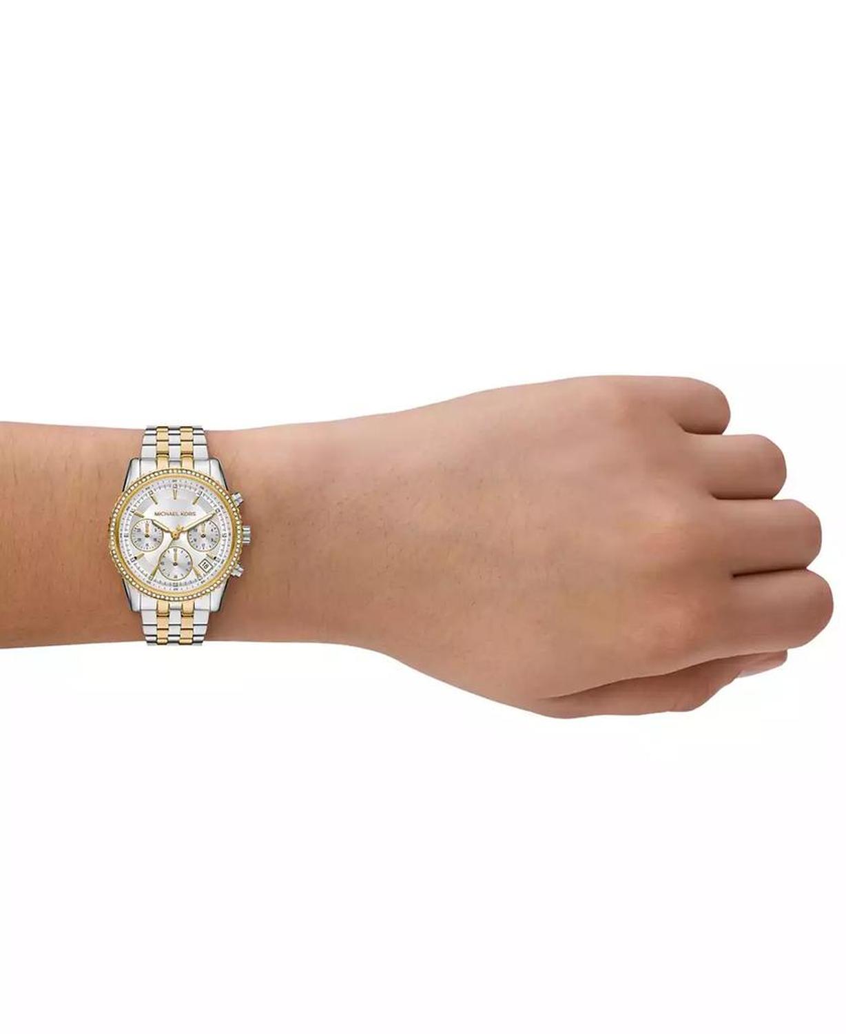 Women's Mini Ritz Chronograph Two-Tone Stainless Steel Watch, 35mm
