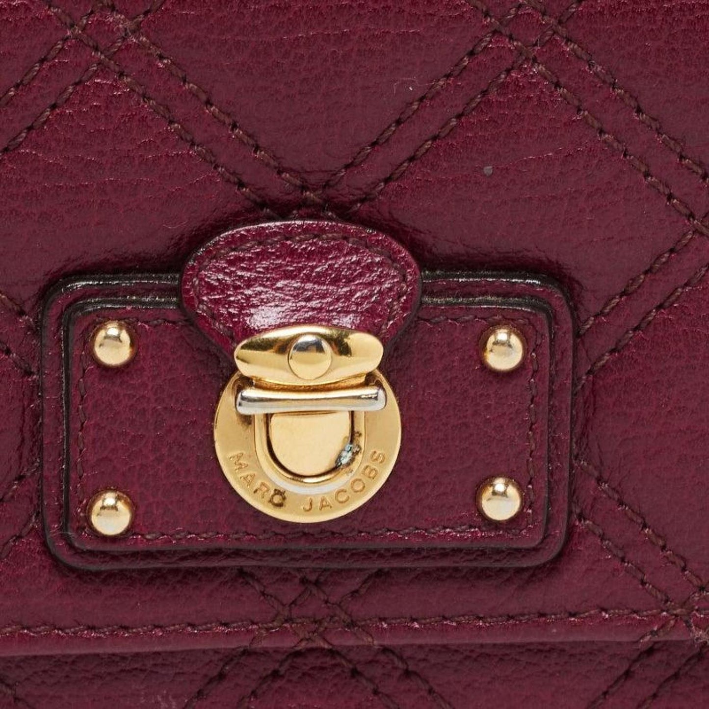 Marc Jacobs Quilted Leather Eugenie Continental Flap Wallet