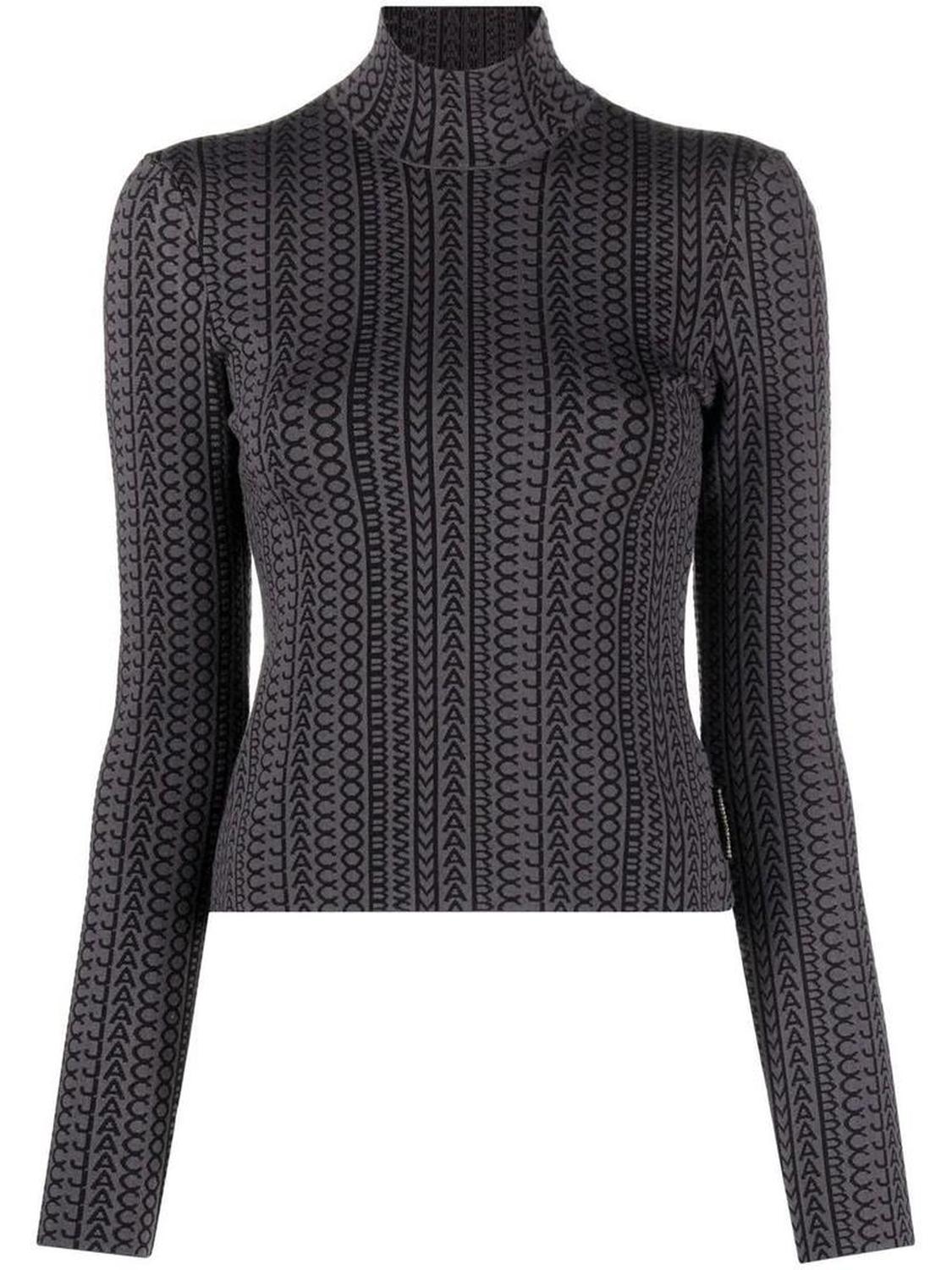Marc Jacobs The Monogram Patterned Mock Neck Jumper