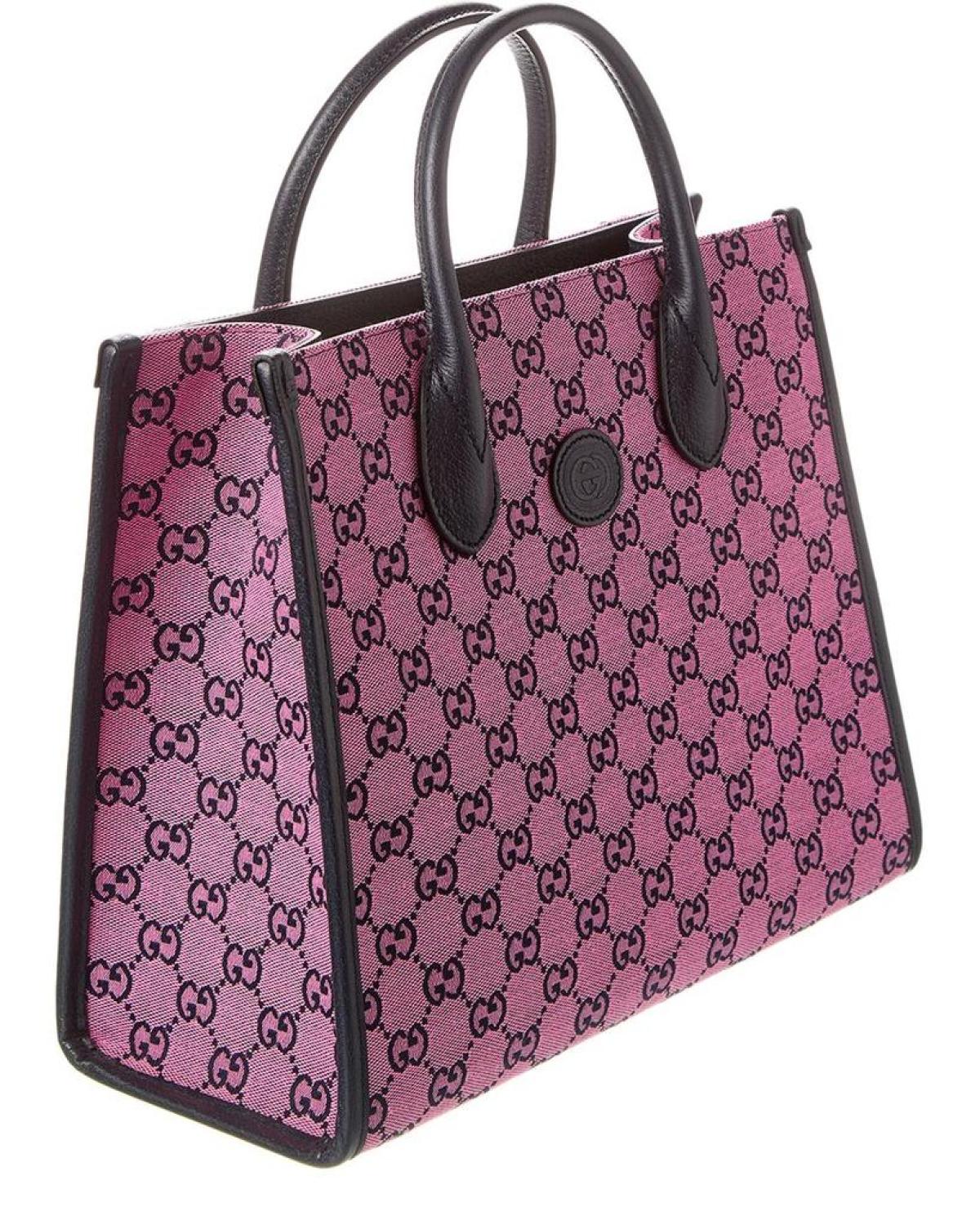 Gucci Small GG Canvas & Leather Tote