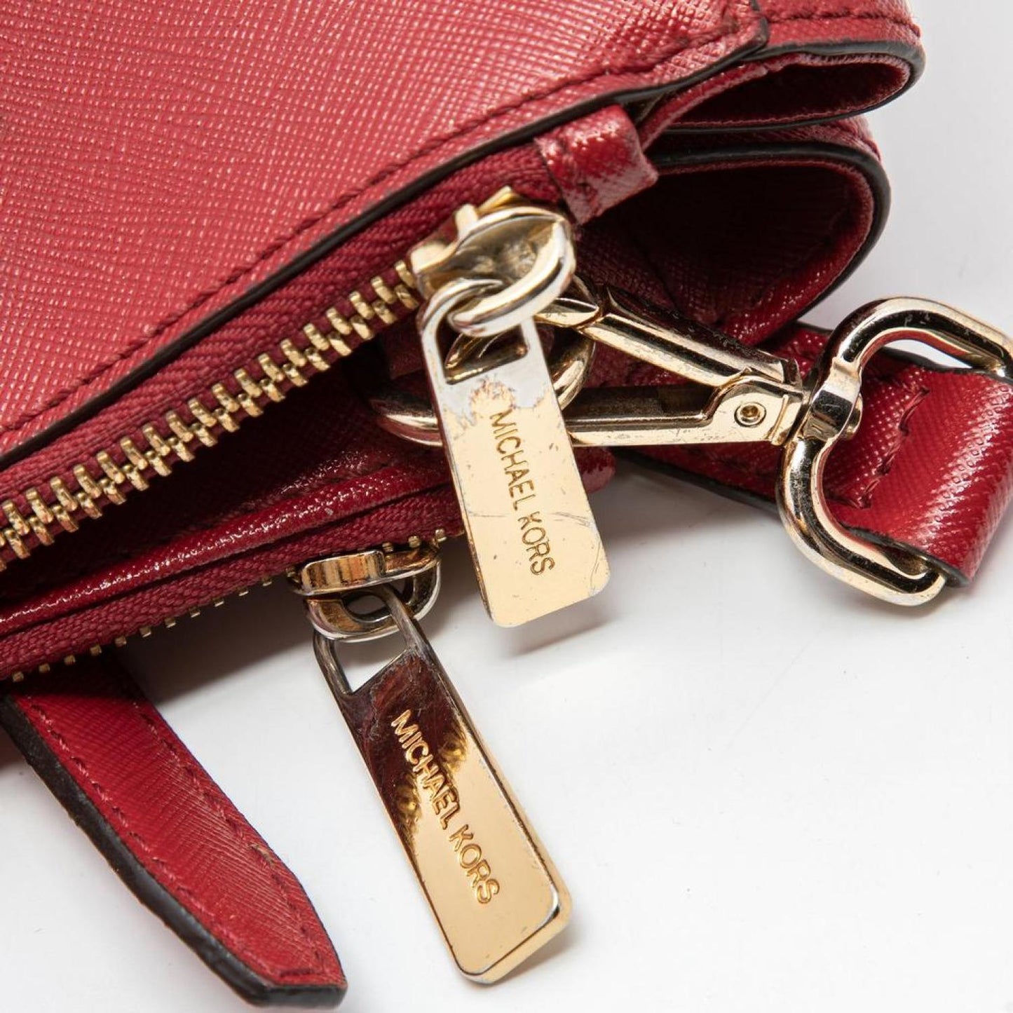 Michael Michael Kors Leather Jet Set Double Zip Tote