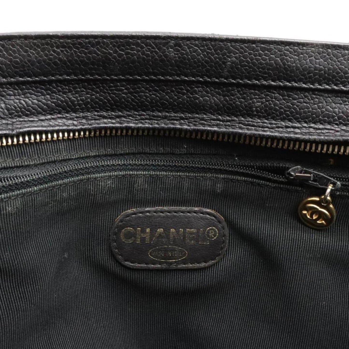 Chanel Cc Totebag Leather Shoulder Bag (Pre-Owned)