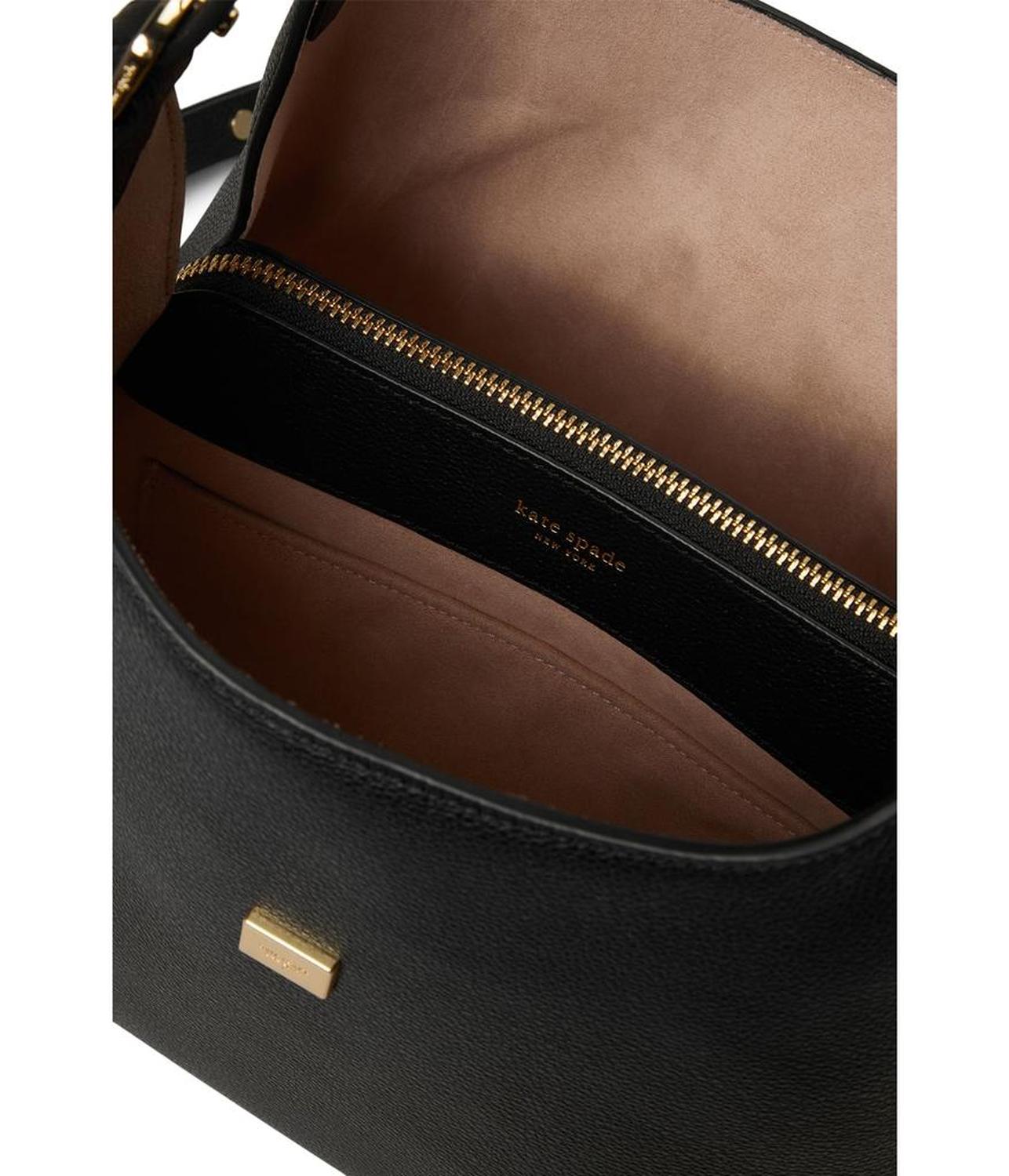 Deco Pebbled Leather Medium Crossbody Tote