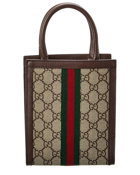 Gucci Ophidia GG Supreme Canvas & Leather Super Mini Bag