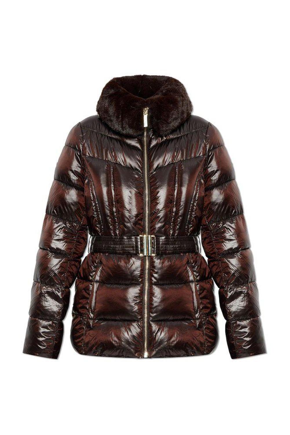 Michael Michael Kors Packable Faux Fur Trim Puffer Jacket