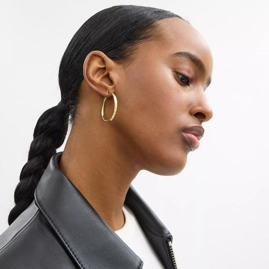 Coach Medium Hoop Earrings