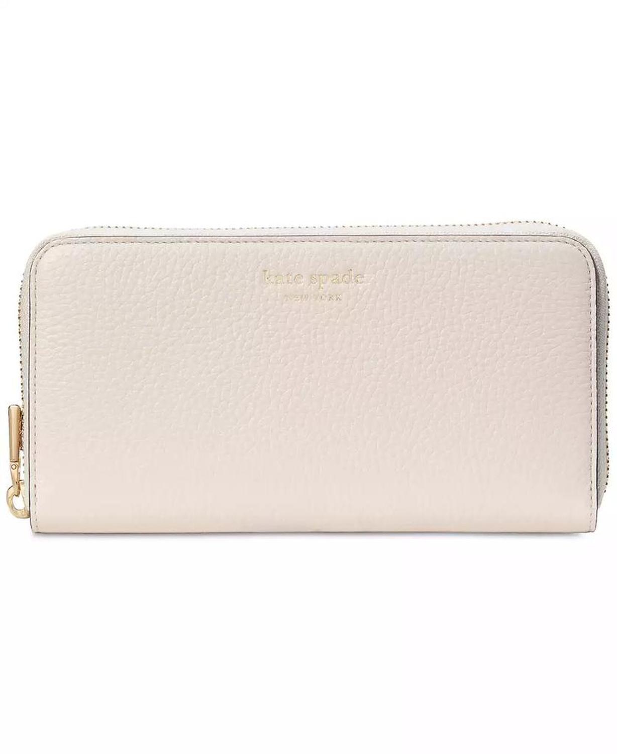 Taylor Leather Zip-Around Continental Wallet