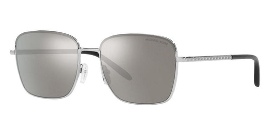 Michael Kors Men's MK1123-11536G Fashion 57mm Shiny Silver Sunglasses