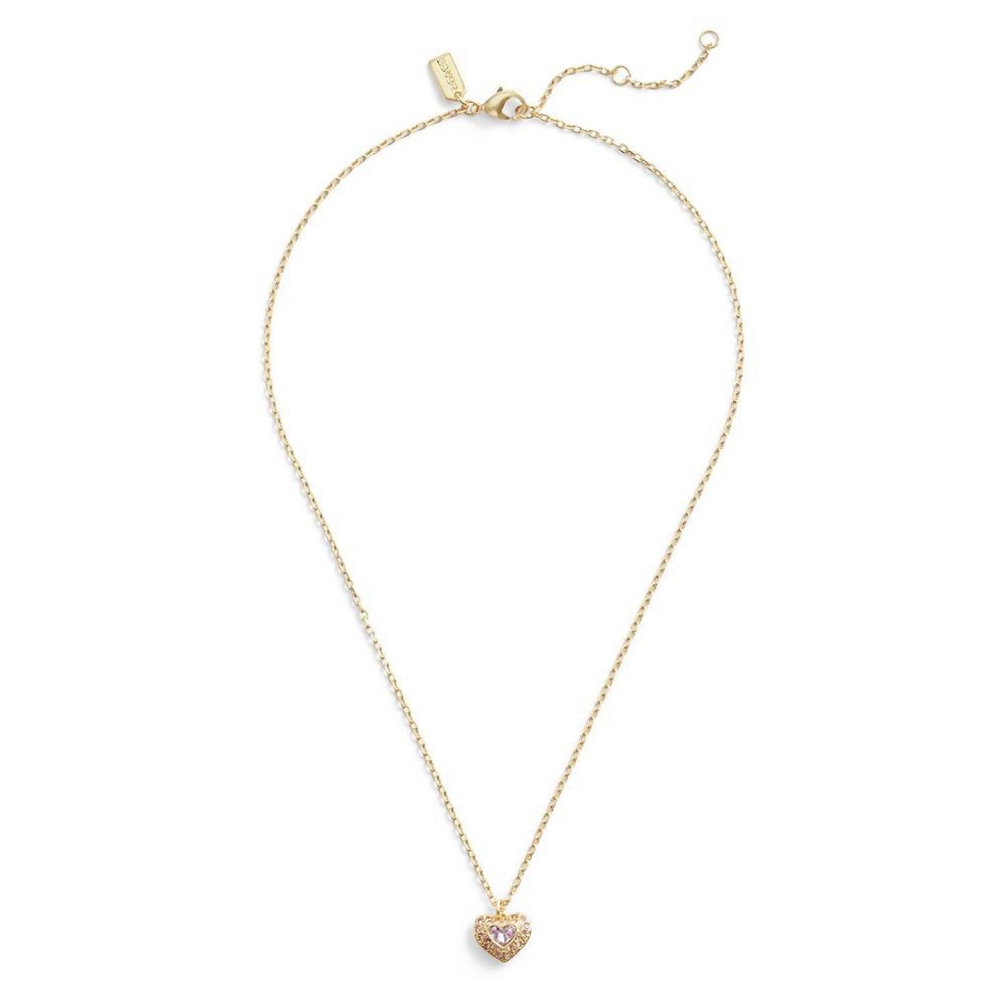 Faux Stone Heart Pendant Necklace