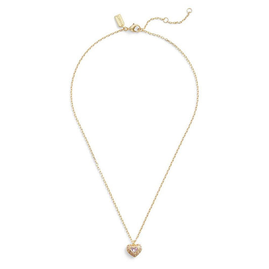 Faux Stone Heart Pendant Necklace