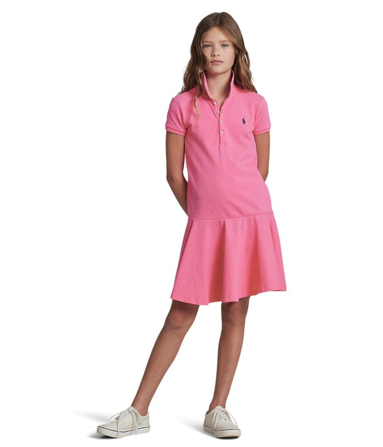Short-Sleeve Polo Dress (Big Kids)