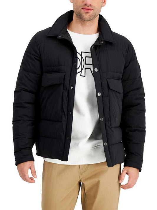 Mens Quilted Cold Weather Puffer Jacket