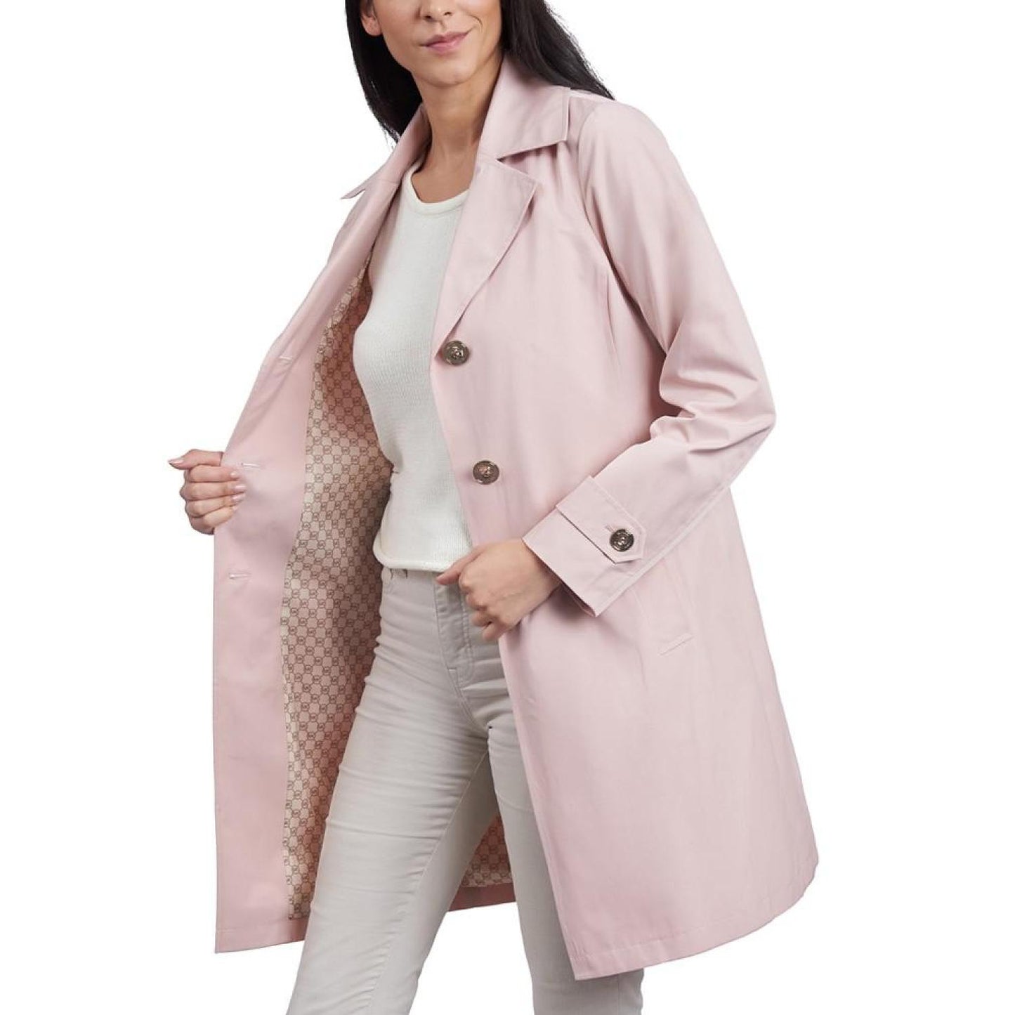 Women's Single-Breasted Reefer Trench Coat