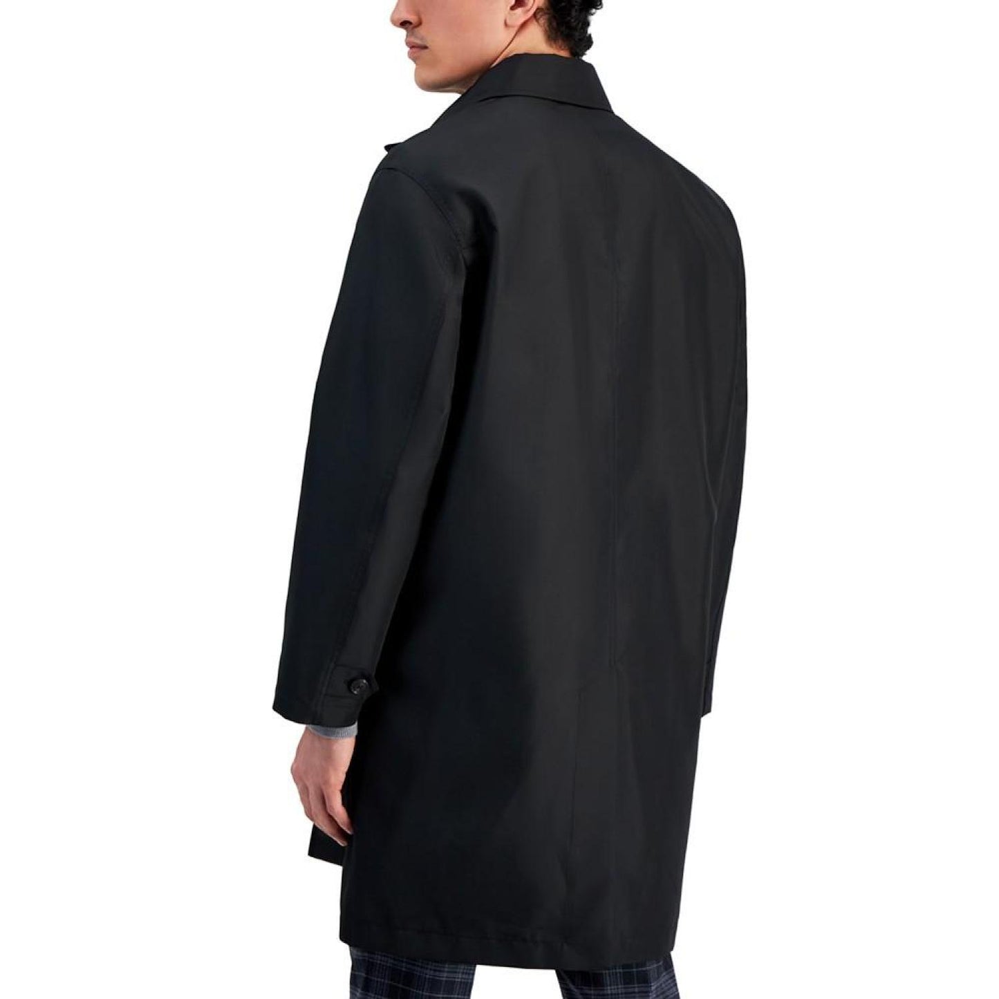 Men's Relaxed-Fit Black Coat