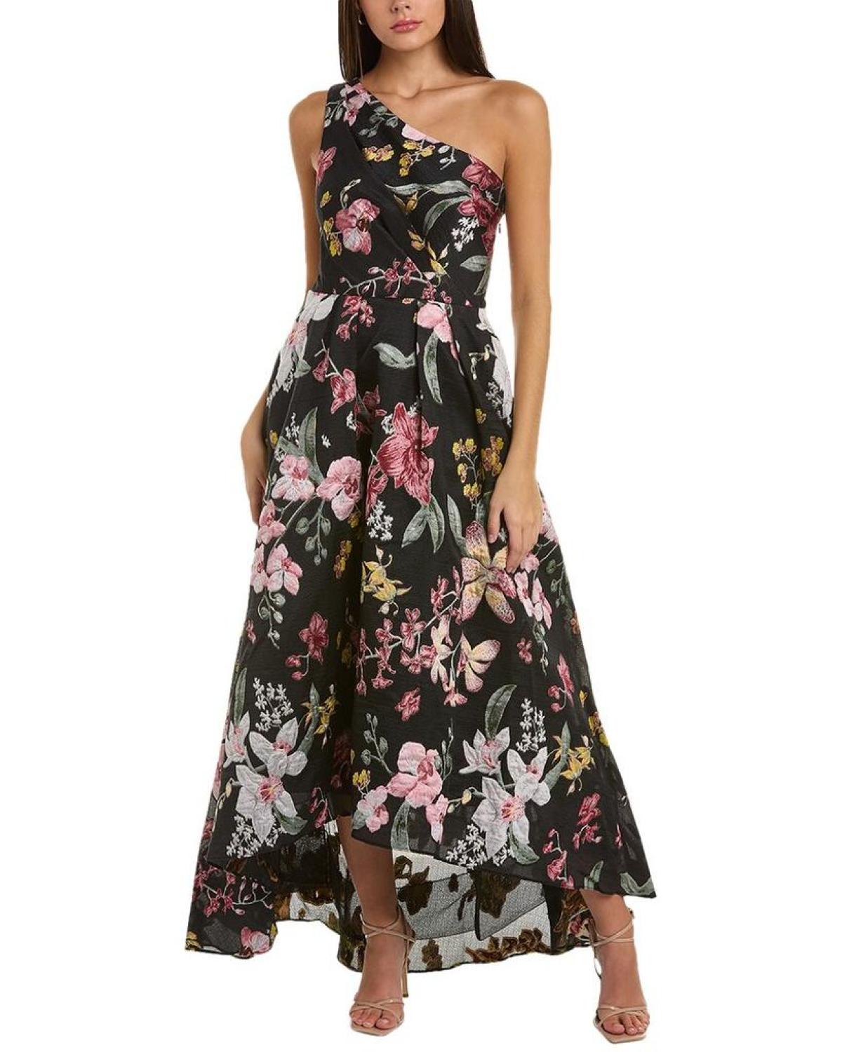 Marchesa Notte One-Shoulder Gown