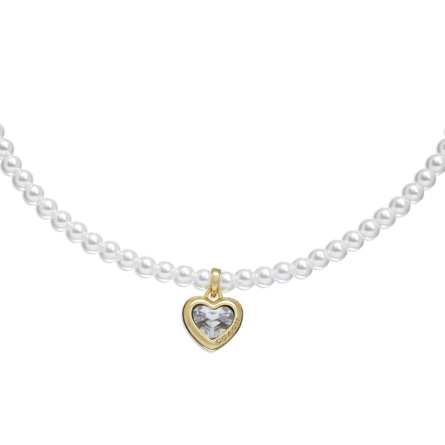 Heart Pearl Choker Necklace