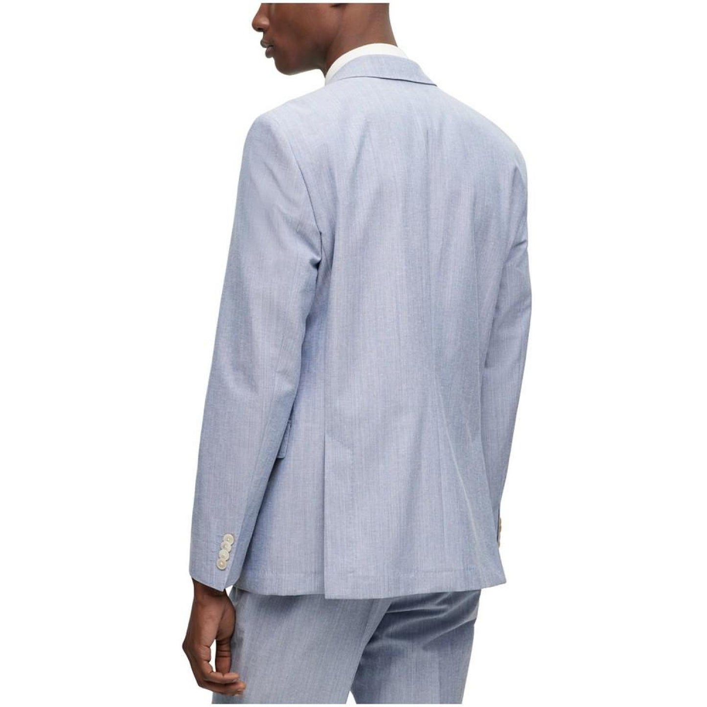 Men's Micro-Patterned Cotton Blend Slim-Fit Jacket