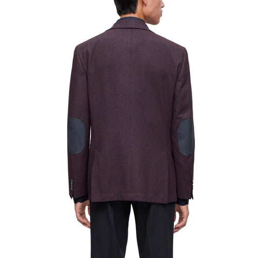 Men's Micro-Pattern Stretch Slim-Fit Jacket